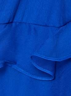 Ruffled Plisse-Georgette Maxi Dress