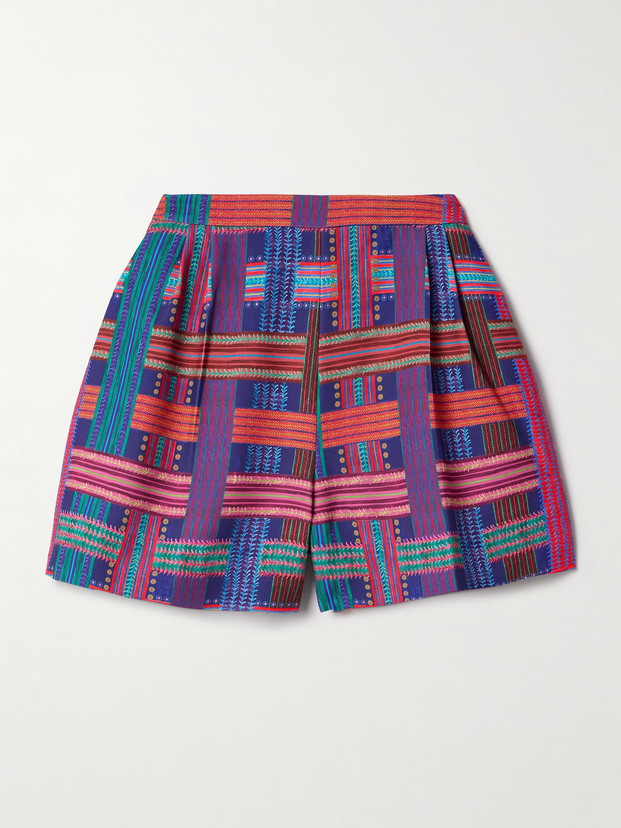 Saloni Printed Voile Shorts In Multi