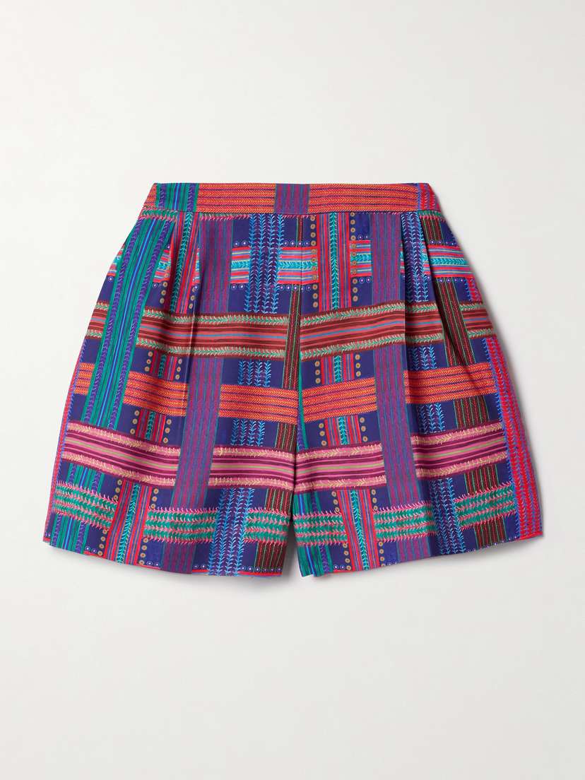 Saloni Printed Voile Shorts