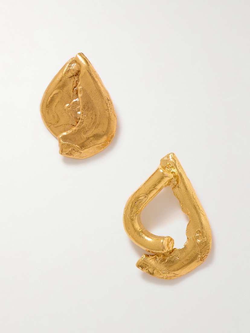 Alighieri The Warrior Gold-plated Earrings