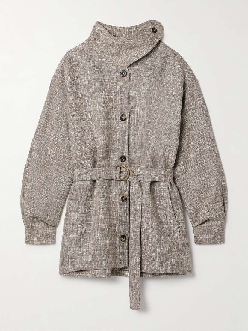 Loro Piana Belted Wool-blend Jacket