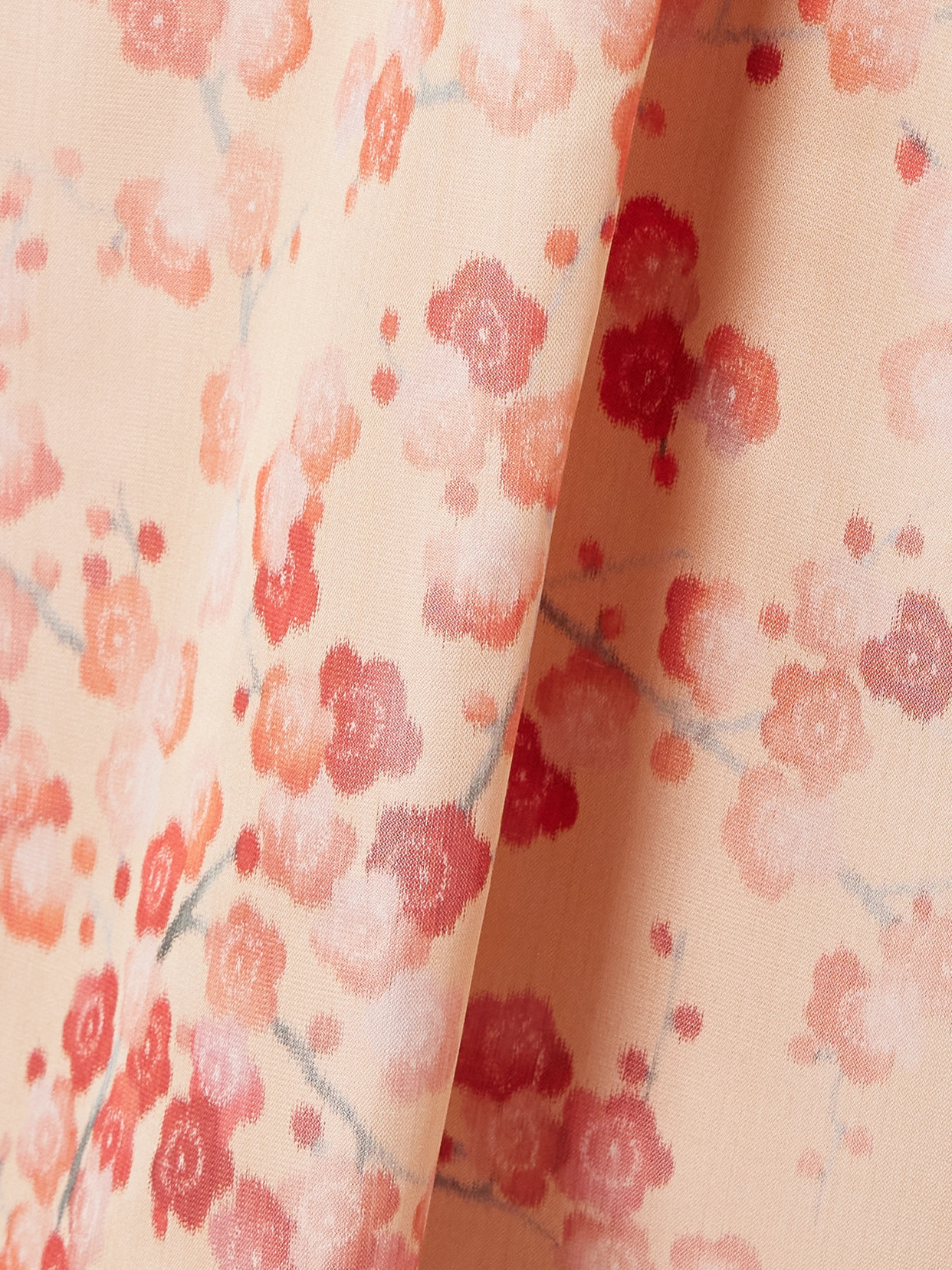 Leah Gathered Silk-Jacquard Midi