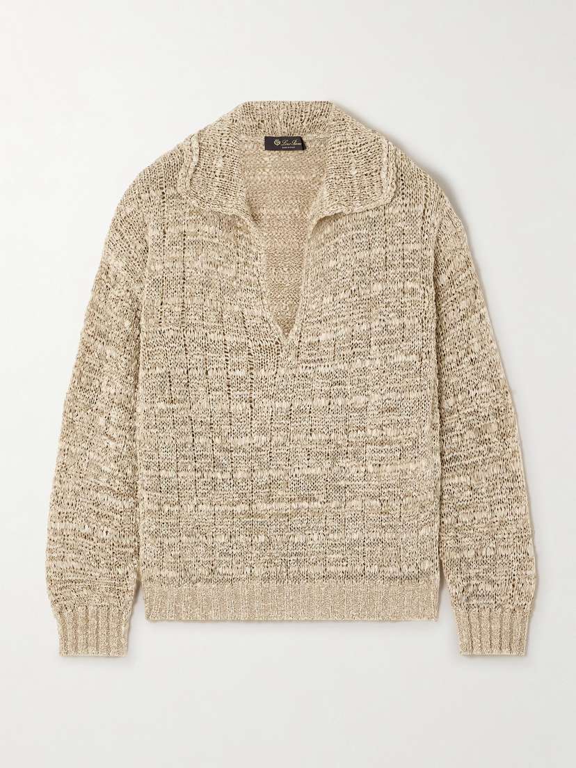 Loro Piana Open-knit Silk Sweater