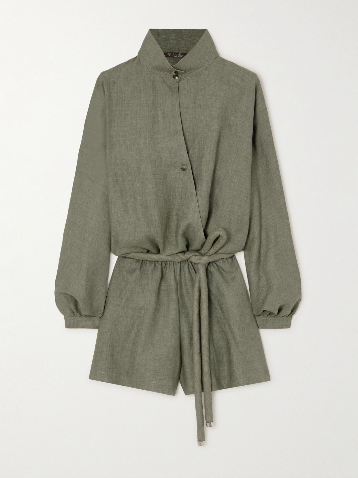 Loro Piana - Linen Playsuit - Green