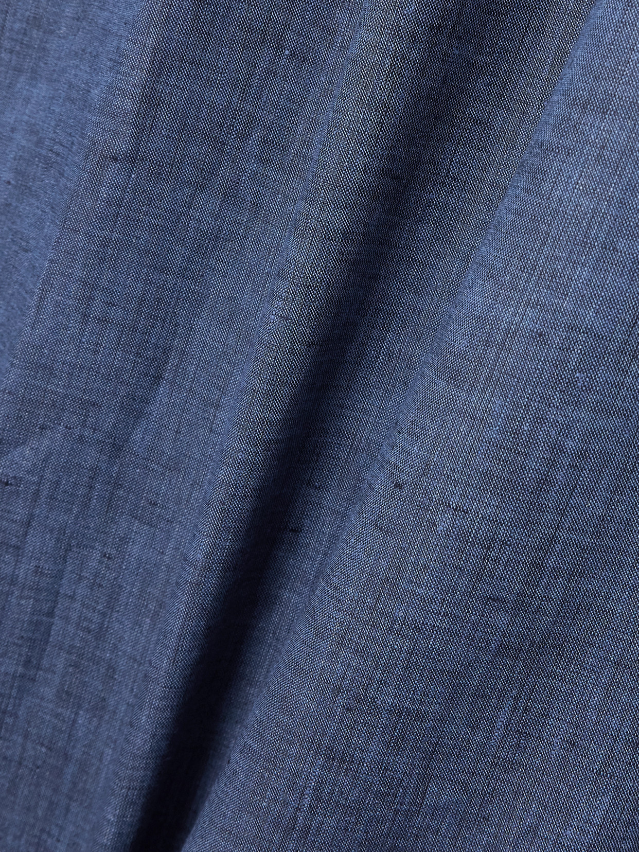 Loro Piana Belted Linen Maxi Wrap Skirt In Blue