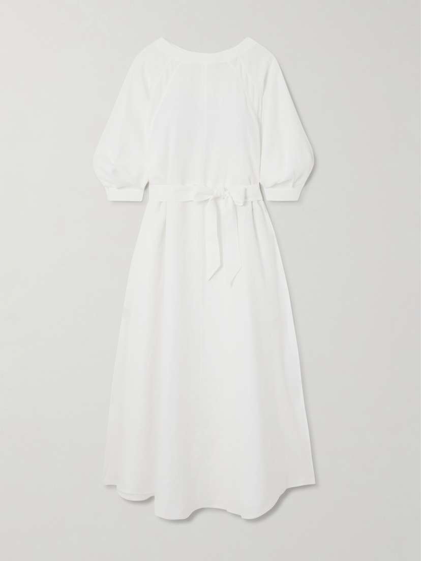 Loro Piana Belted Linen Dress