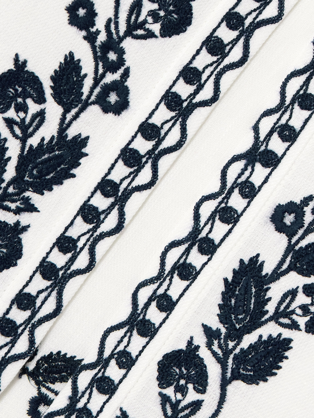 Dabney Embroidered Linen Vest