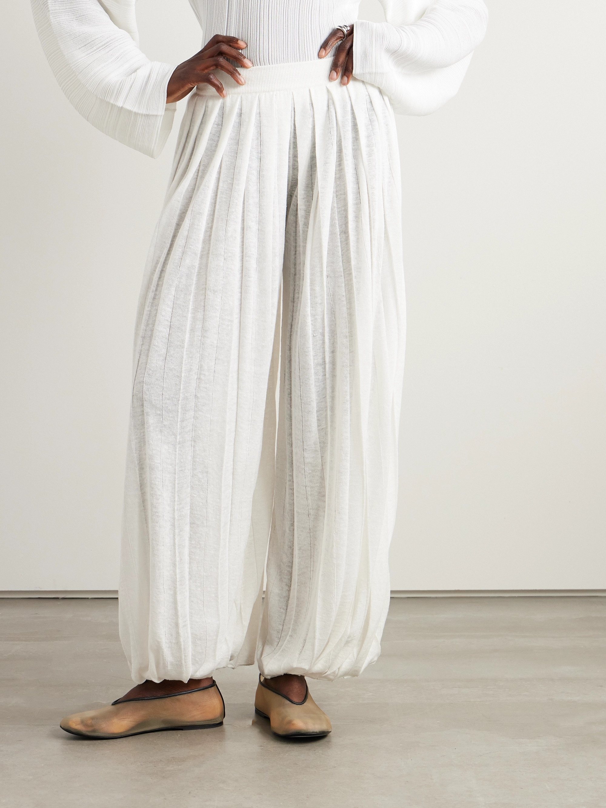 Loro Piana - Wide-leg pleated linen pants | Plush