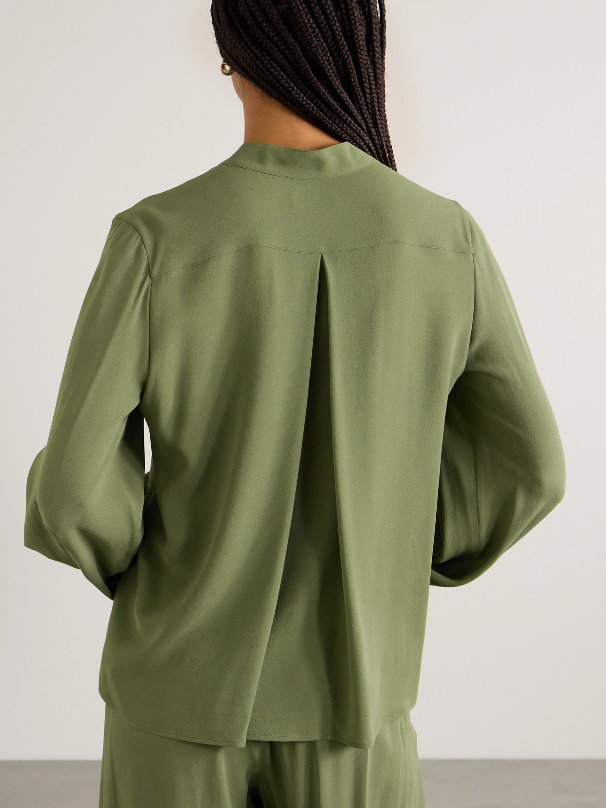 Sheryl Silk-Crepe Blouse
