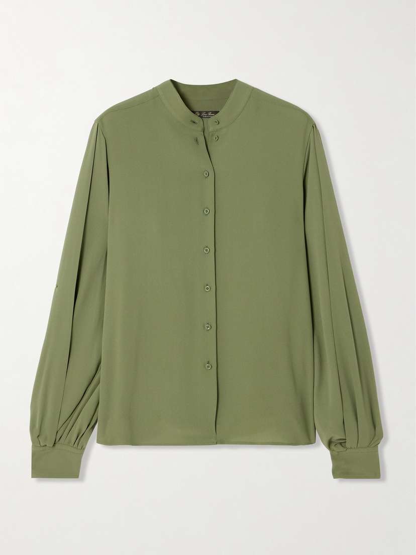 Loro Piana Sheryl Silk-crepe Blouse