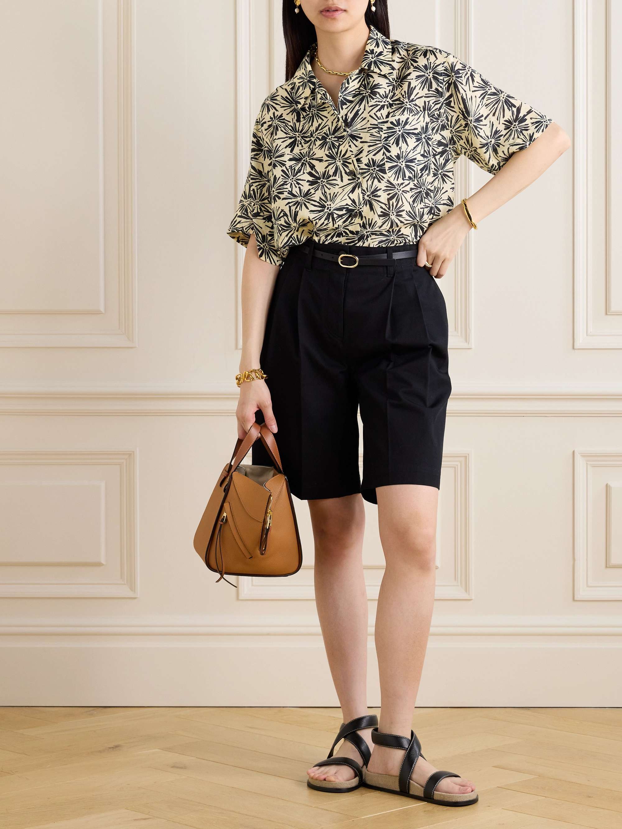LORO PIANA 26S SHORT SLEEVE KNIT TOP 657
