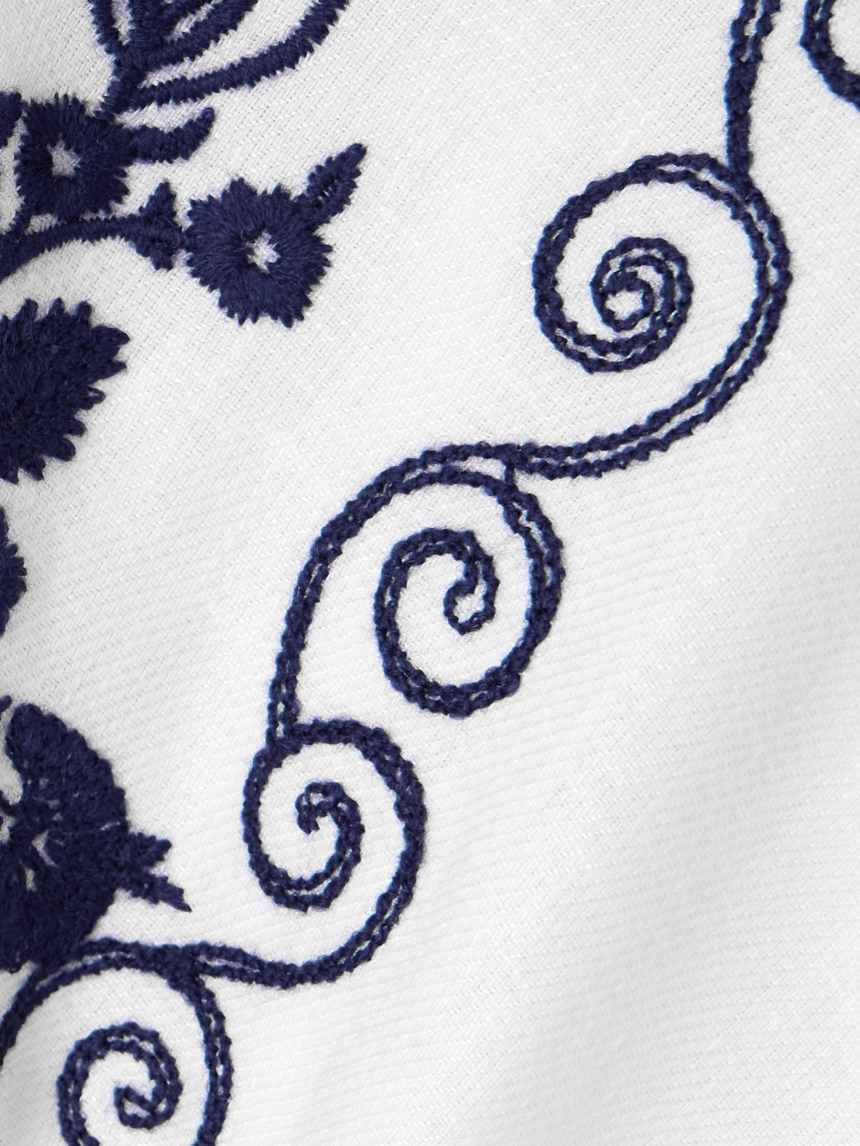 Embroidered Linen Blouse