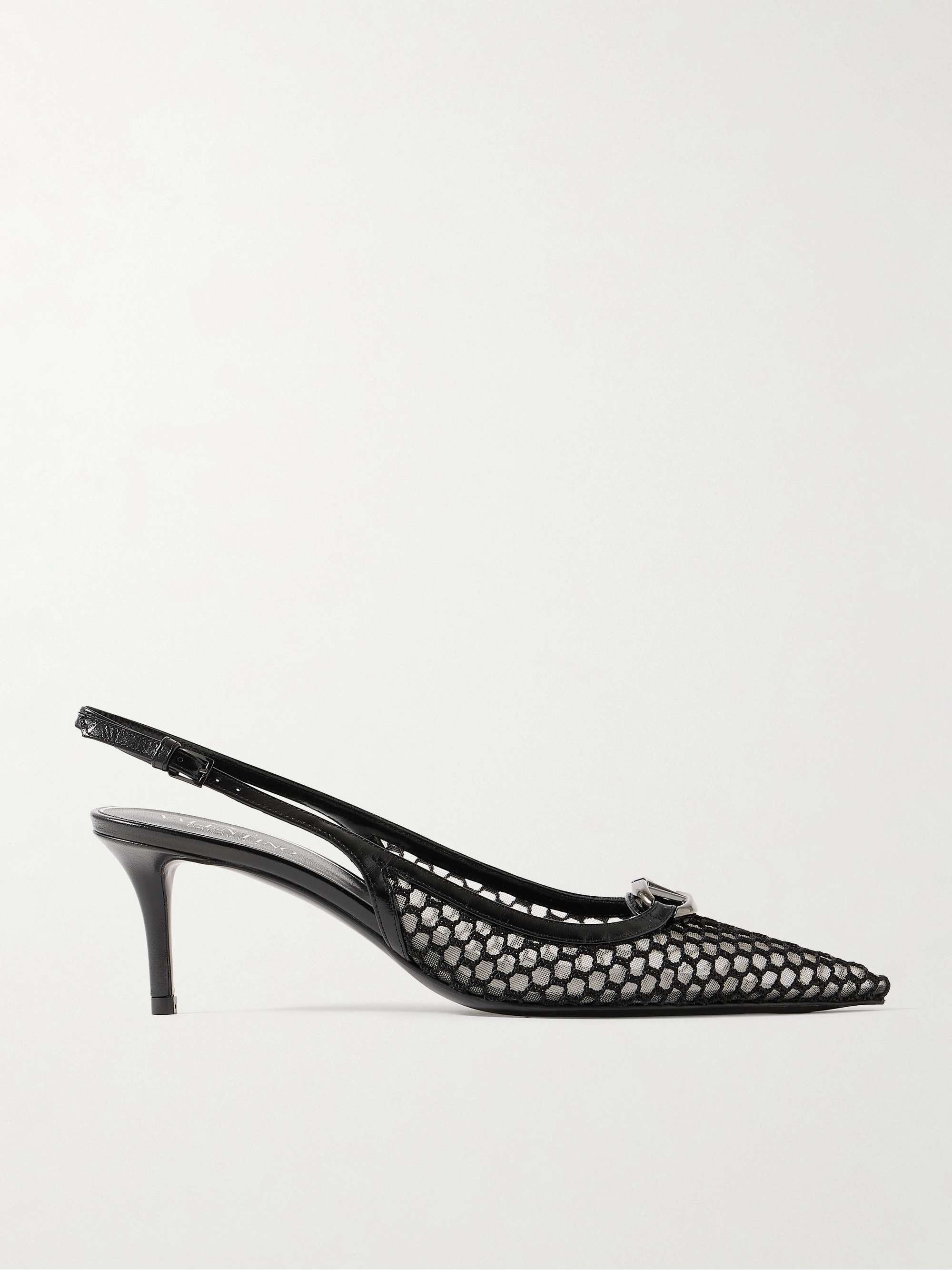 VALENTINO GARAVANI VLOGO Moon 60 embellished leather-trimmed