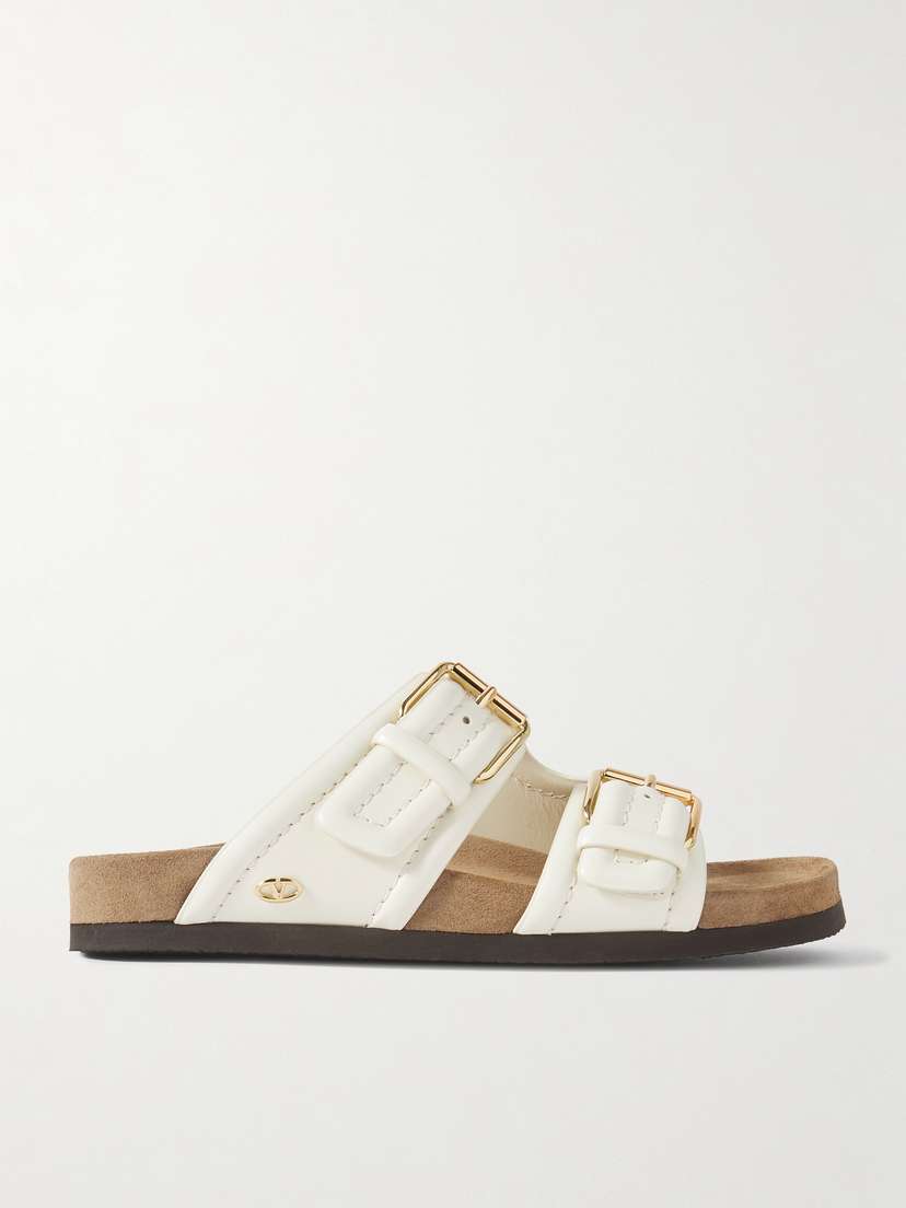 Valentino Garavani Fussfriend Embellished Leather Slides