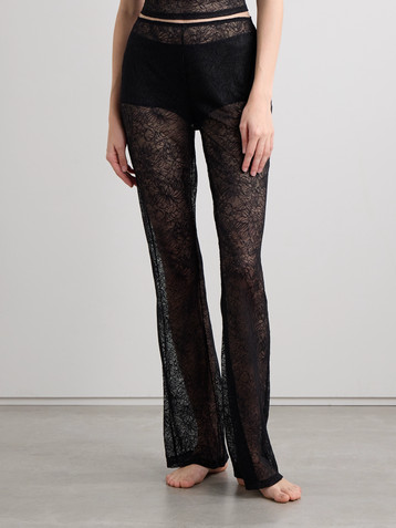 Skin Logan recycled-lace straight-leg pants