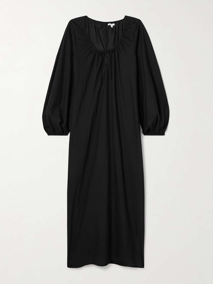 Skin Brooke Cutout Organic Cotton-voile Midi Dress