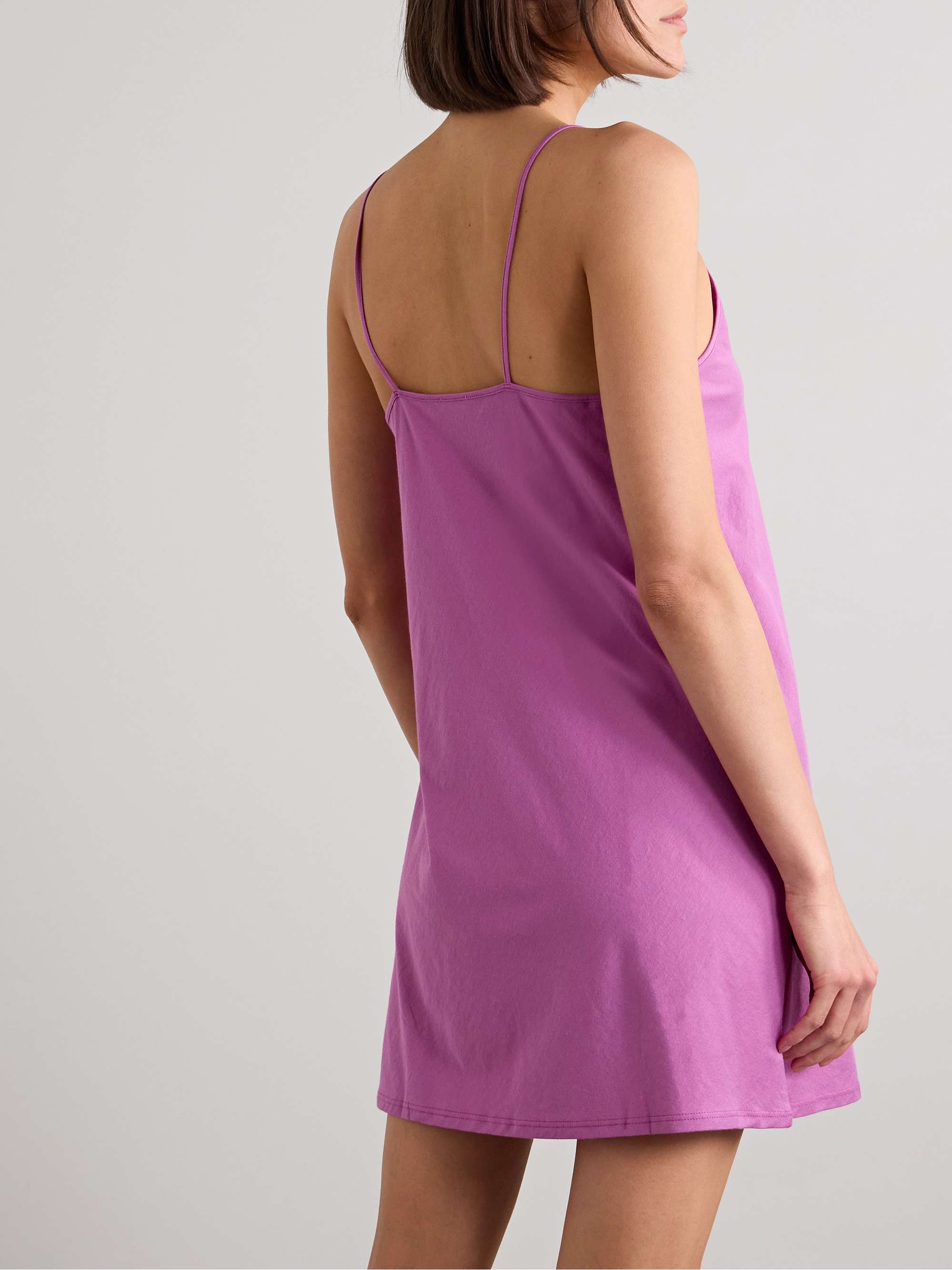 SKIN Organic cotton-jersey chemise