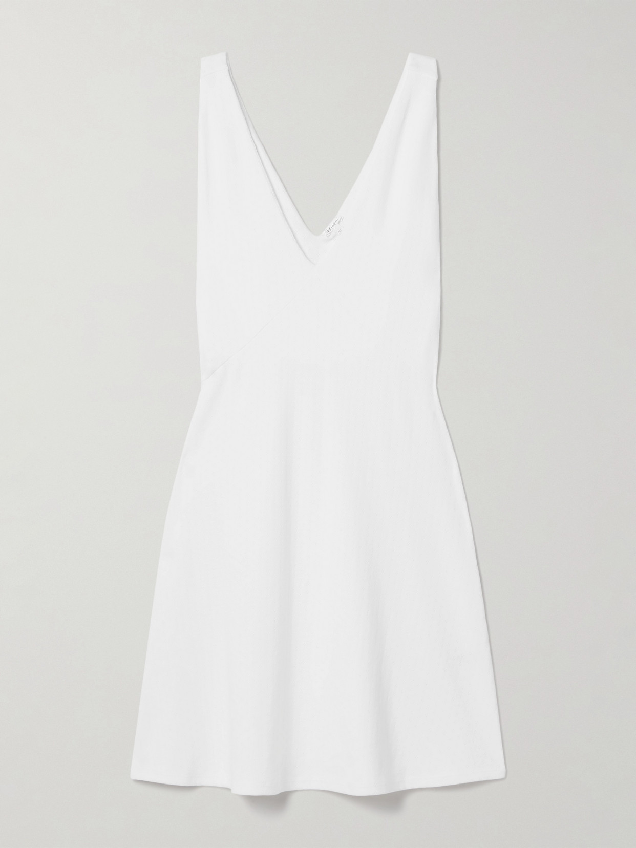 Skin Polly Pointelle-knit Organic Cotton-jersey Chemise In White