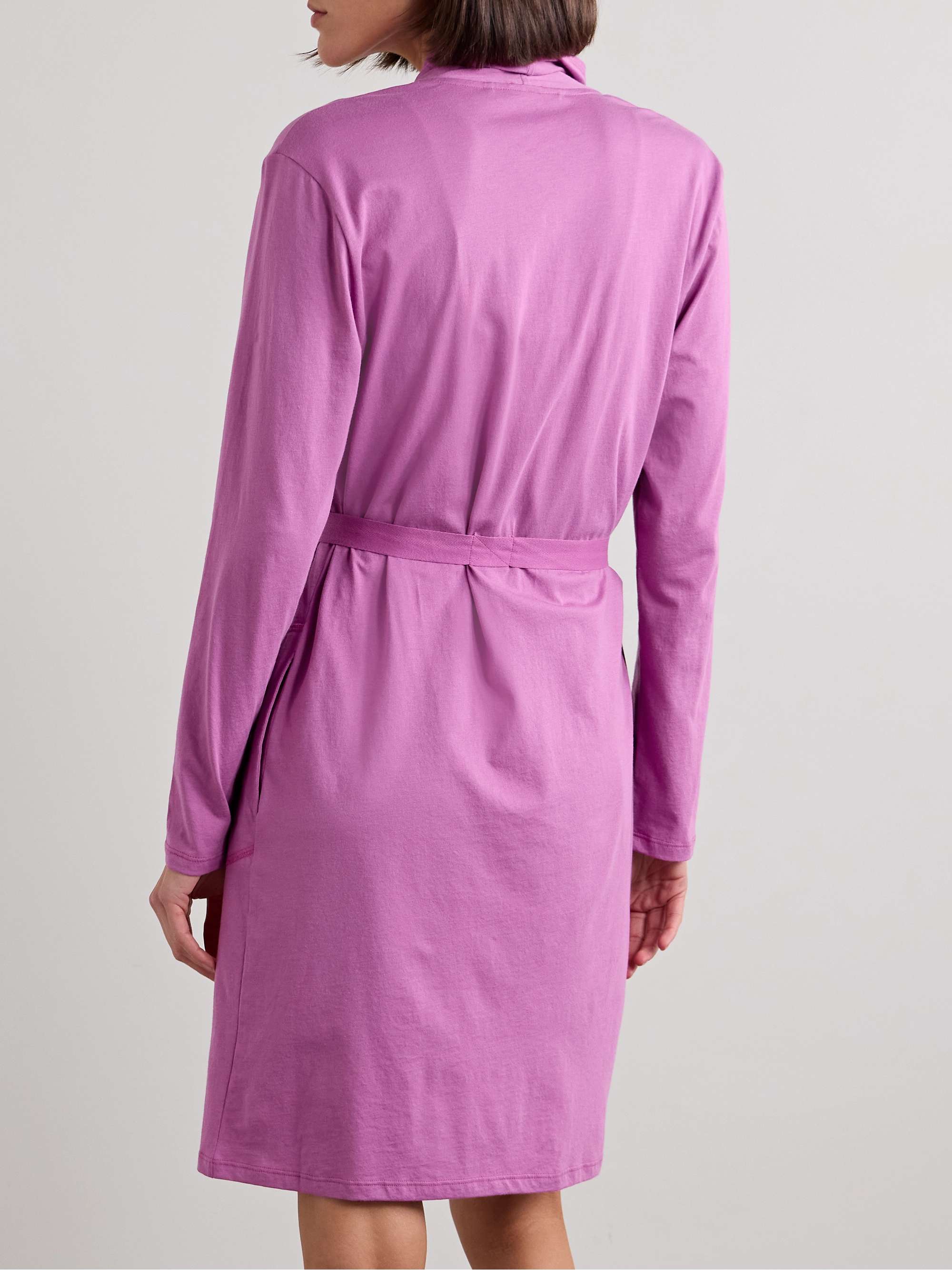 SKIN + NET SUSTAIN Colleen organic Pima cotton-jersey robe