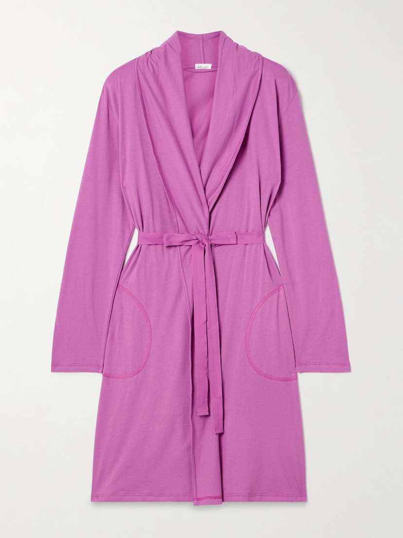 Skin Coleen Organic Pima Cotton-jersey Robe