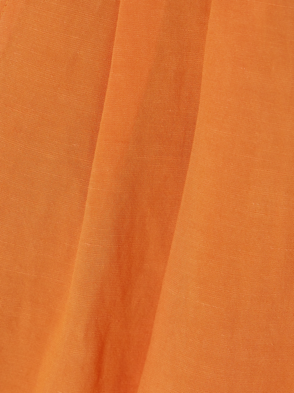 Blazé Milano Rox Star Fell Pleated Grain De Poudre Shorts In Orange