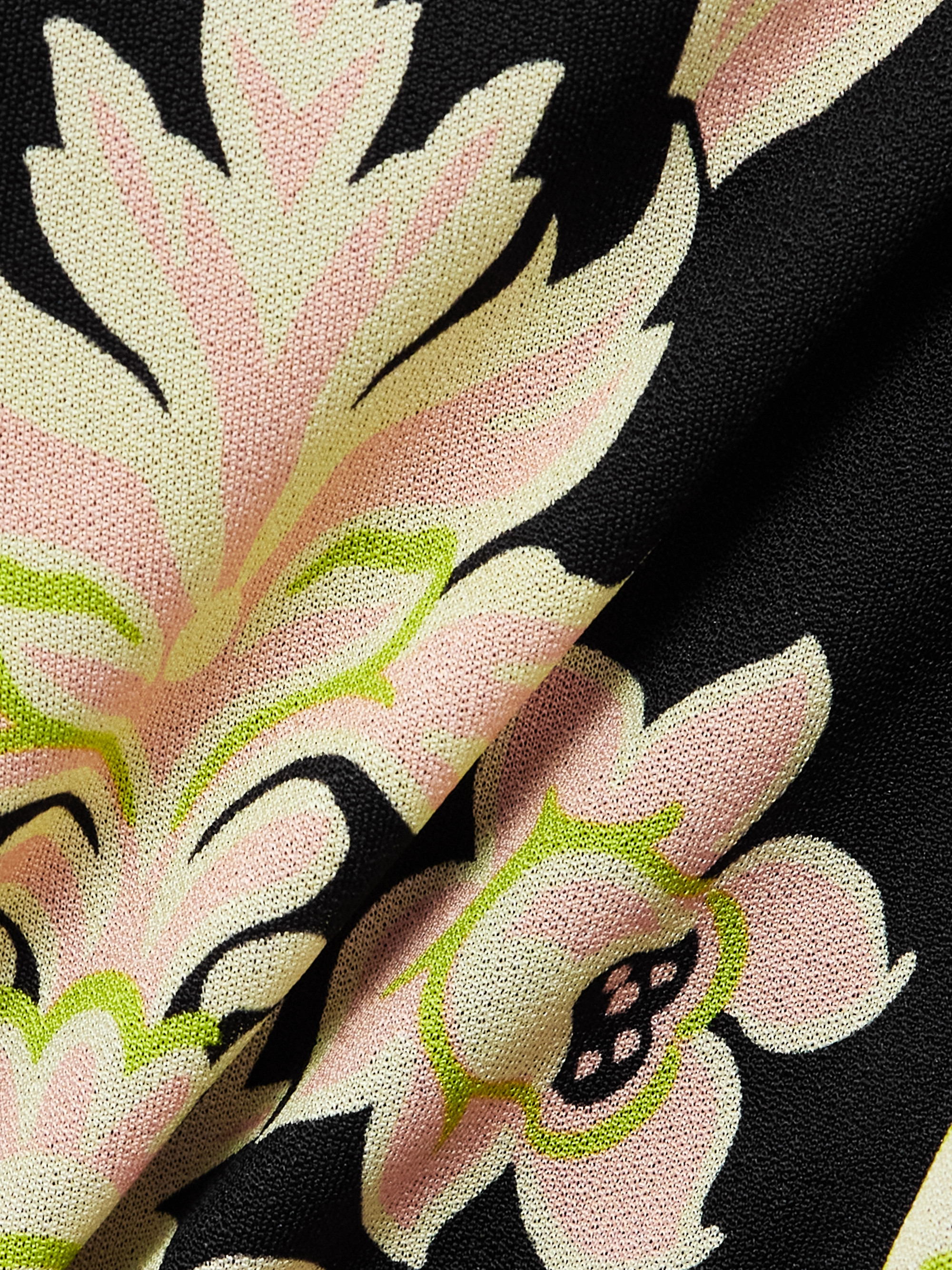 Etro Crepe de chine maxi halterneck dress