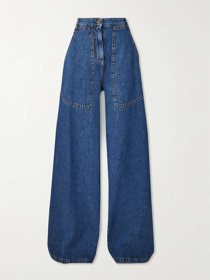Etro High-rise Wide-leg Cargo Jeans
