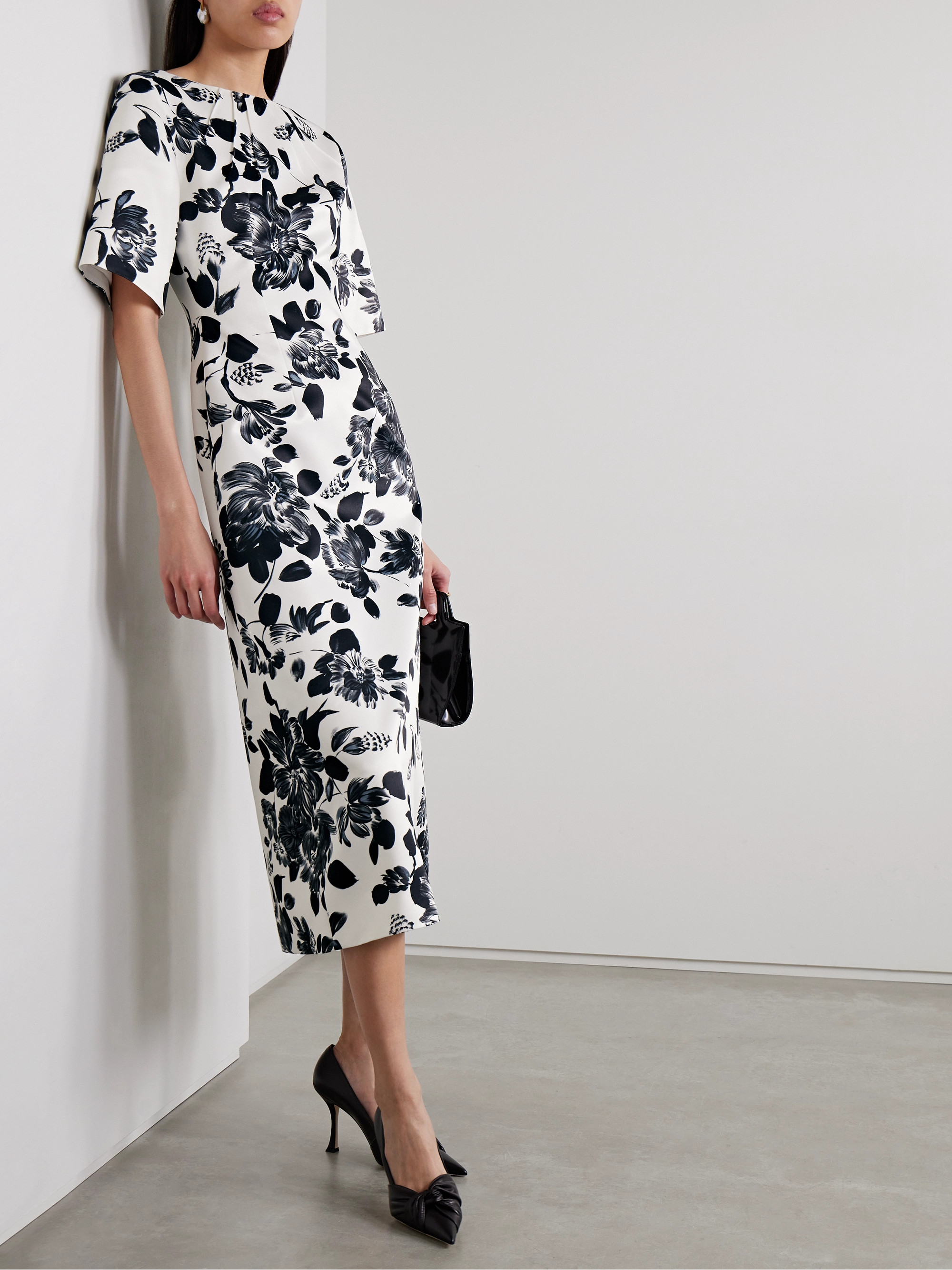 Emilia Wickstead Kora floral-print twill midi dress