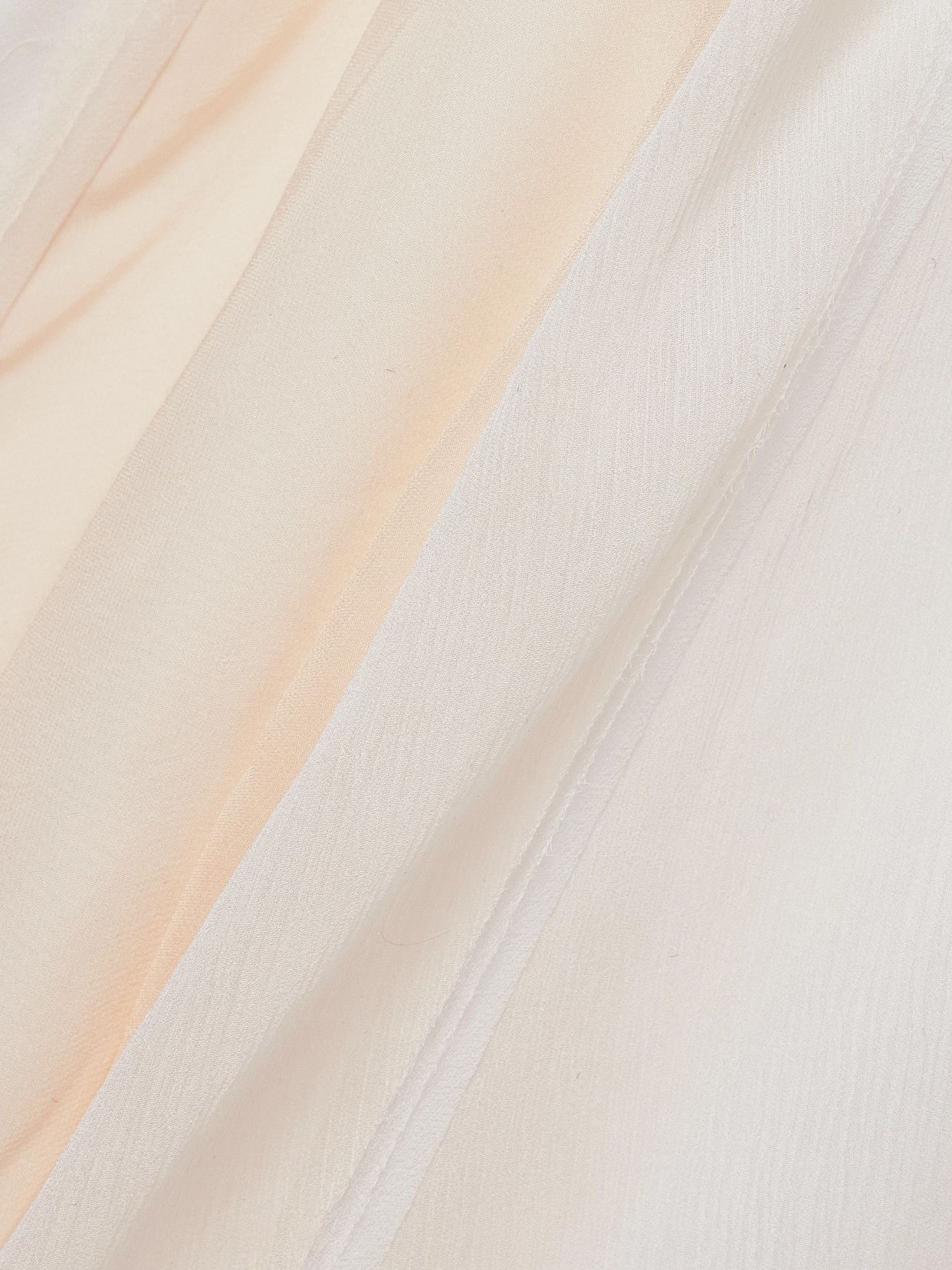 Jason Wu Collection Paneled Silk-crepe And Chiffon Midi Dress In Off-white
