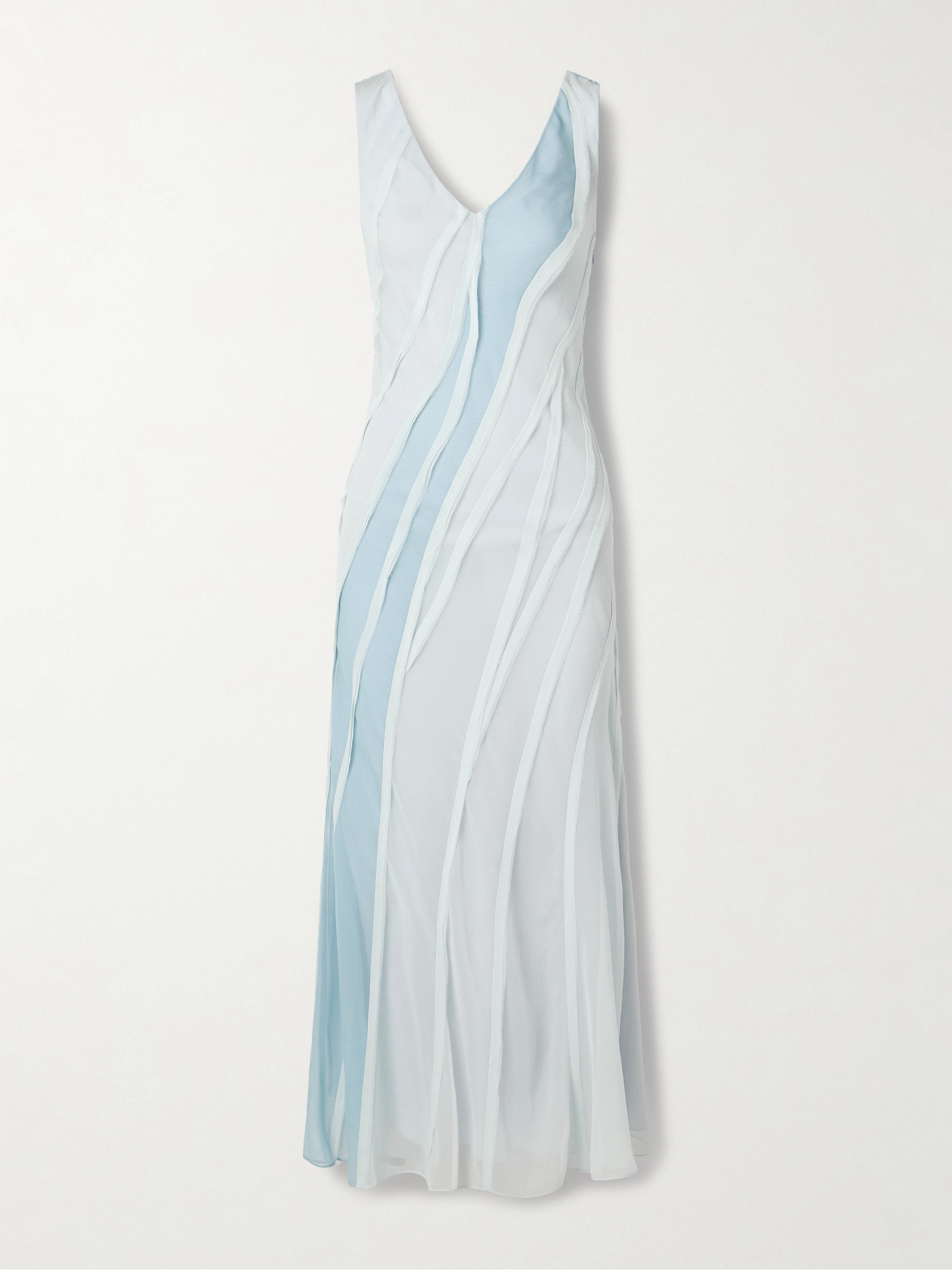 Jason Wu Collection Paneled silk-chiffon maxi dress thumbnail