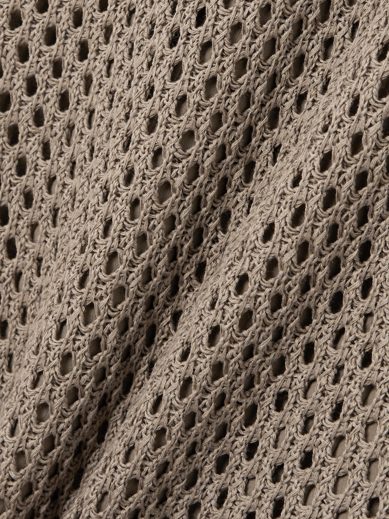 Brunello Cucinelli Belted Open-knit Cotton Midi Dress In Neutrals