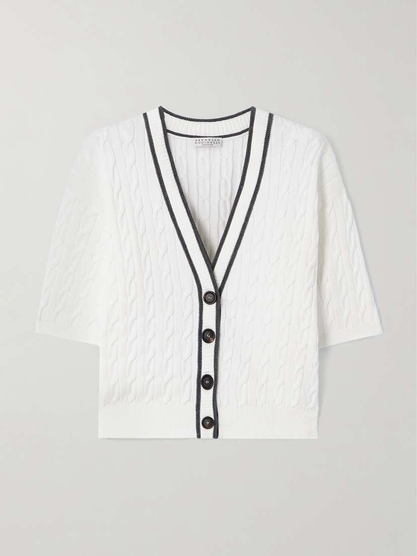 Brunello Cucinelli Embellished Cotton Cardigan