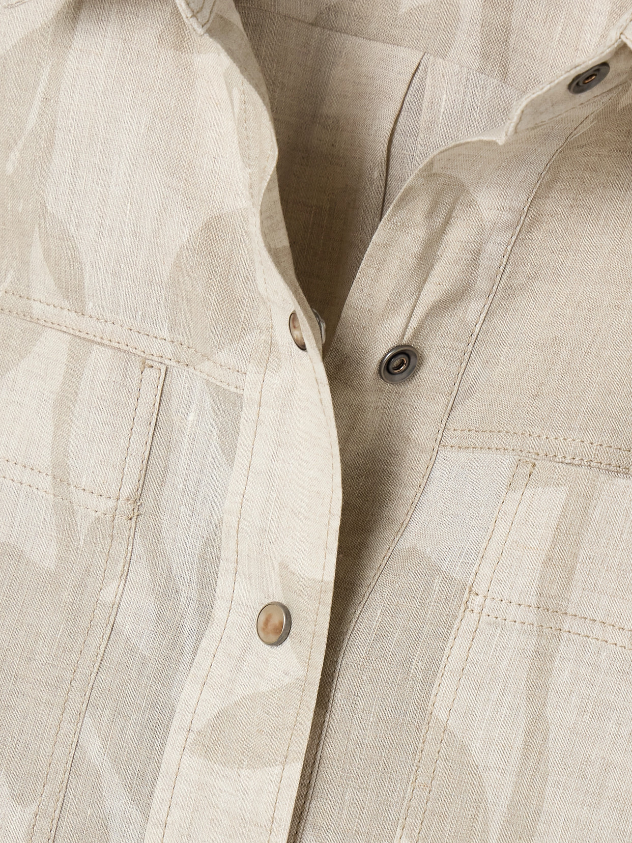 Brunello Cucinelli Linen Shirt In Neutrals