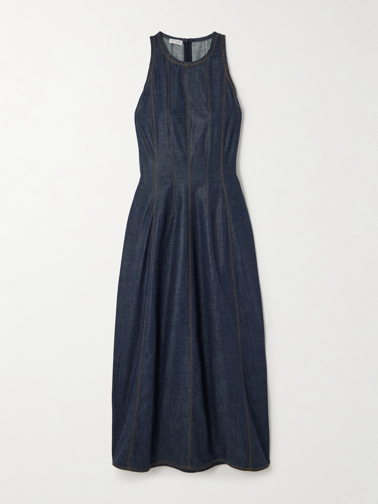 Brunello Cucinelli - Denim Midi Dress - Blue