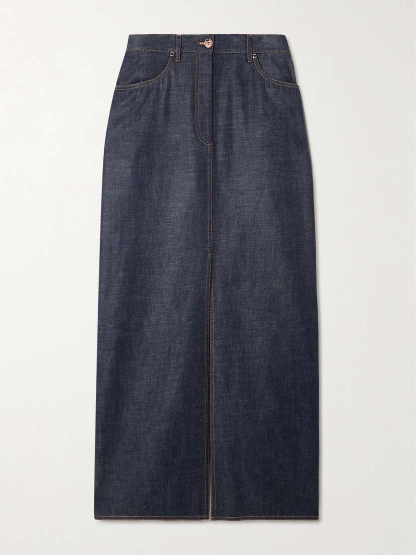 Brunello Cucinelli Denim Maxi Skirt