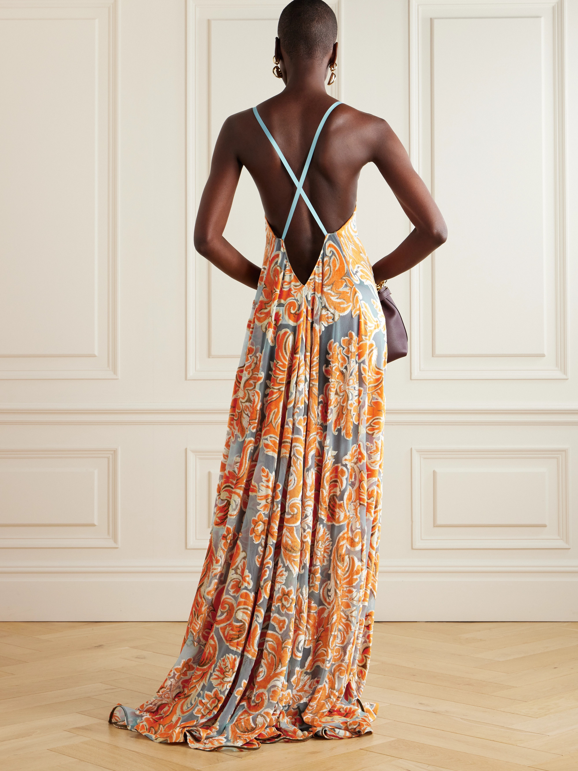 Etro Devoré maxi dress
