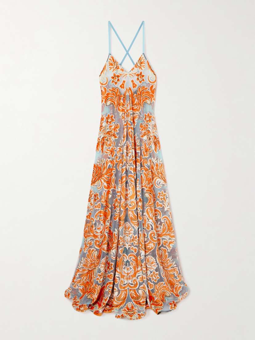 Etro Devoré Maxi Dress
