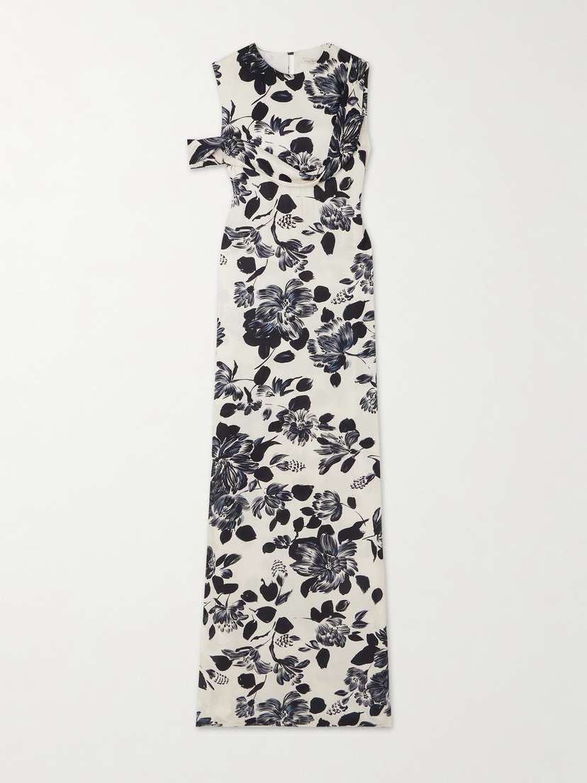 Emilia Wickstead Drifa Ruffled Floral-print Twill Maxi Dress