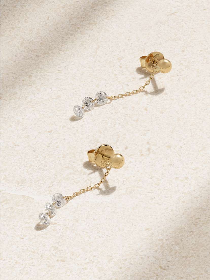 Persée Danaé 18-karat Gold Diamond Earrings