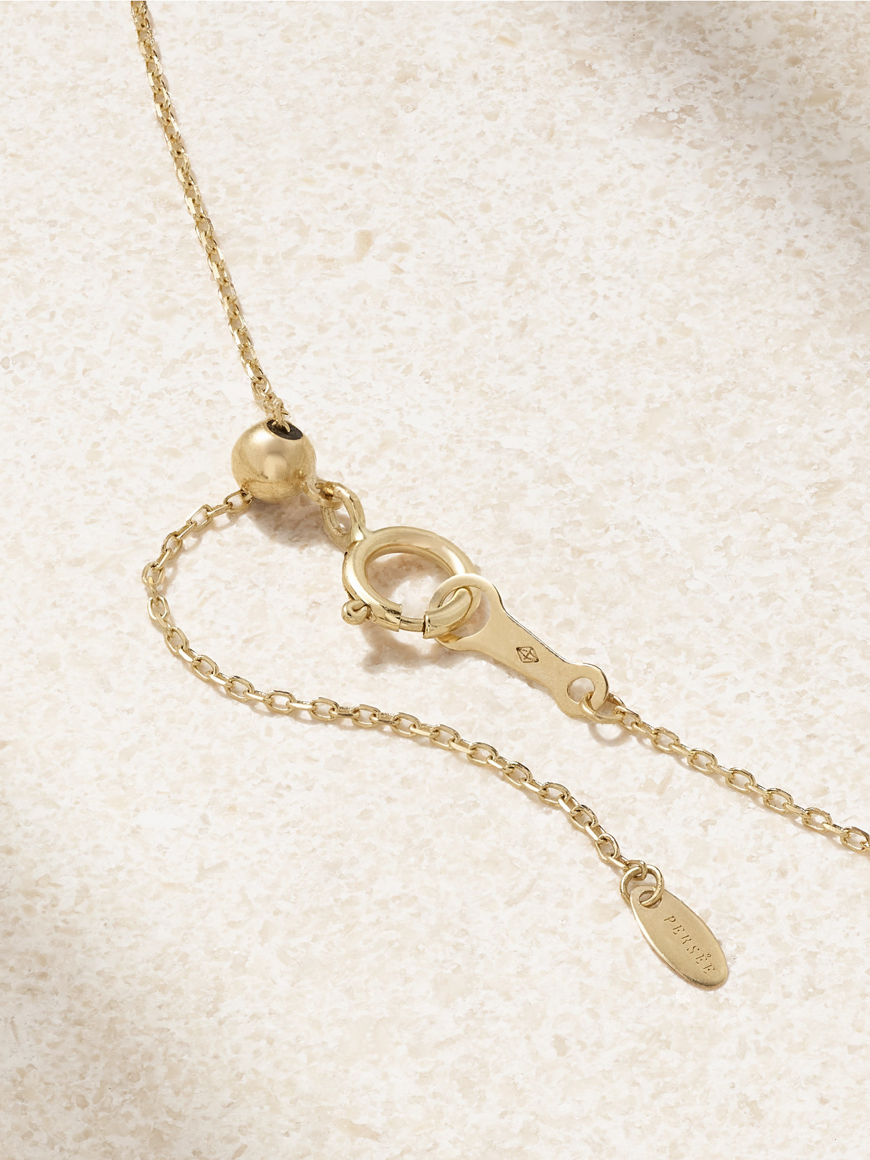 Shop Persée 18-karat Gold, Pearl And Diamond Necklace