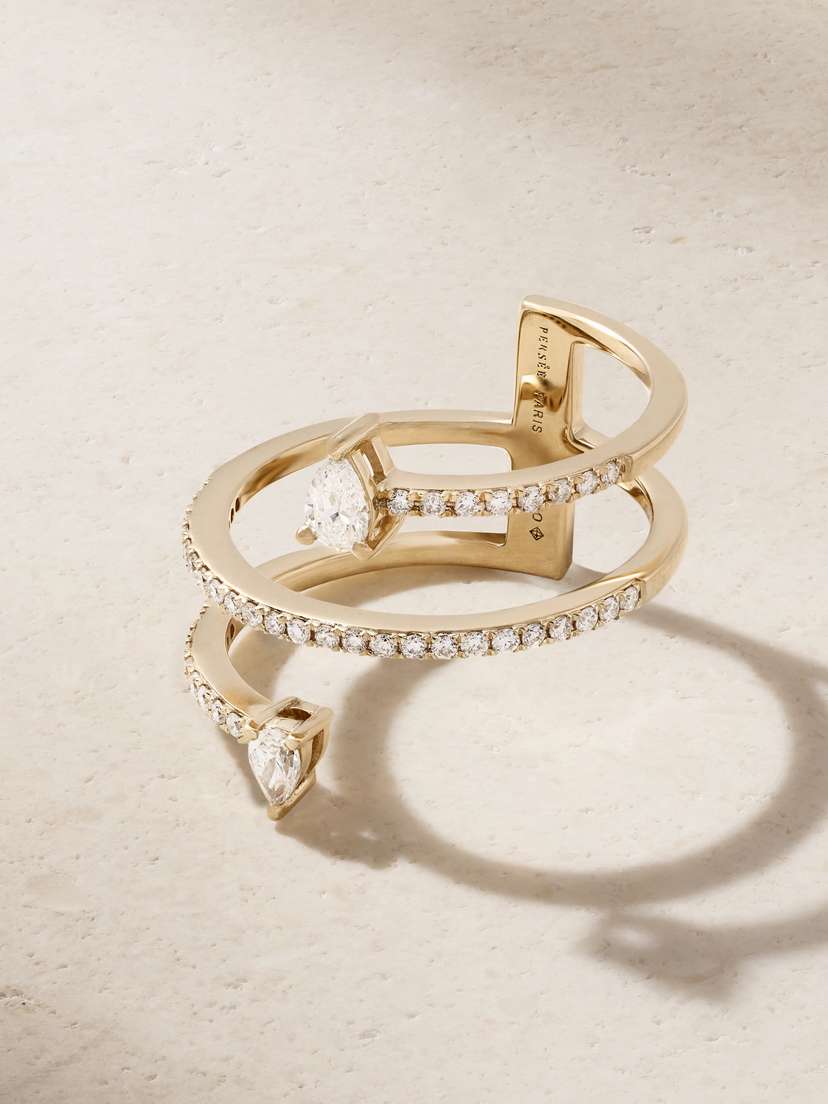 Persée Hera Duo 18-karat Gold Diamond Ring