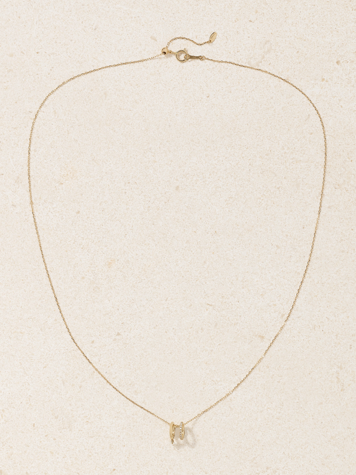 Persée Zeus 18-karat Gold Diamond Necklace In Gold