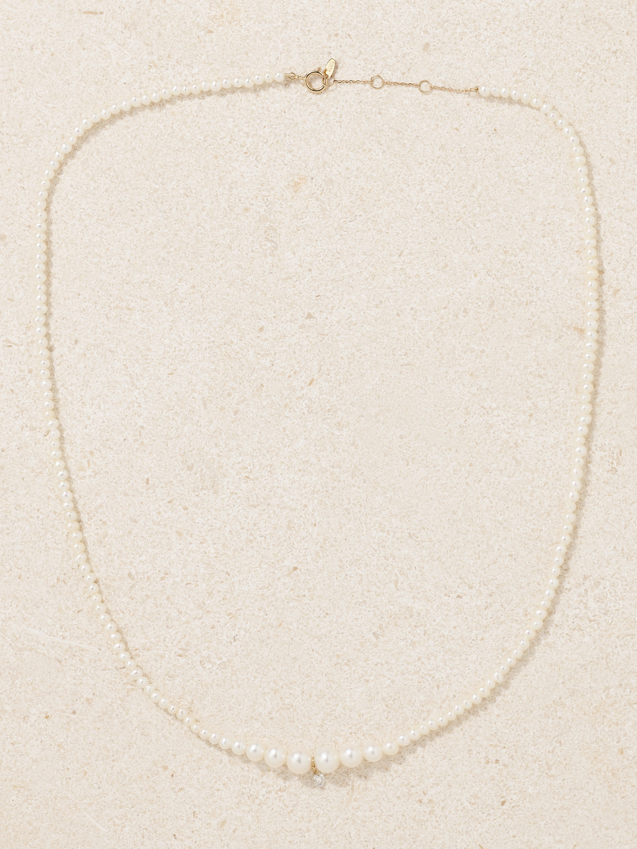 Persée 18-karat Gold, Pearl And Diamond Necklace