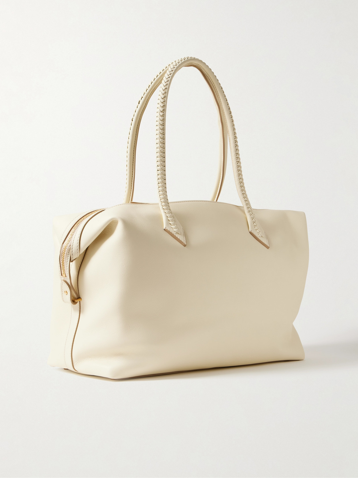 Metier Perriand All Day Leather Tote In White