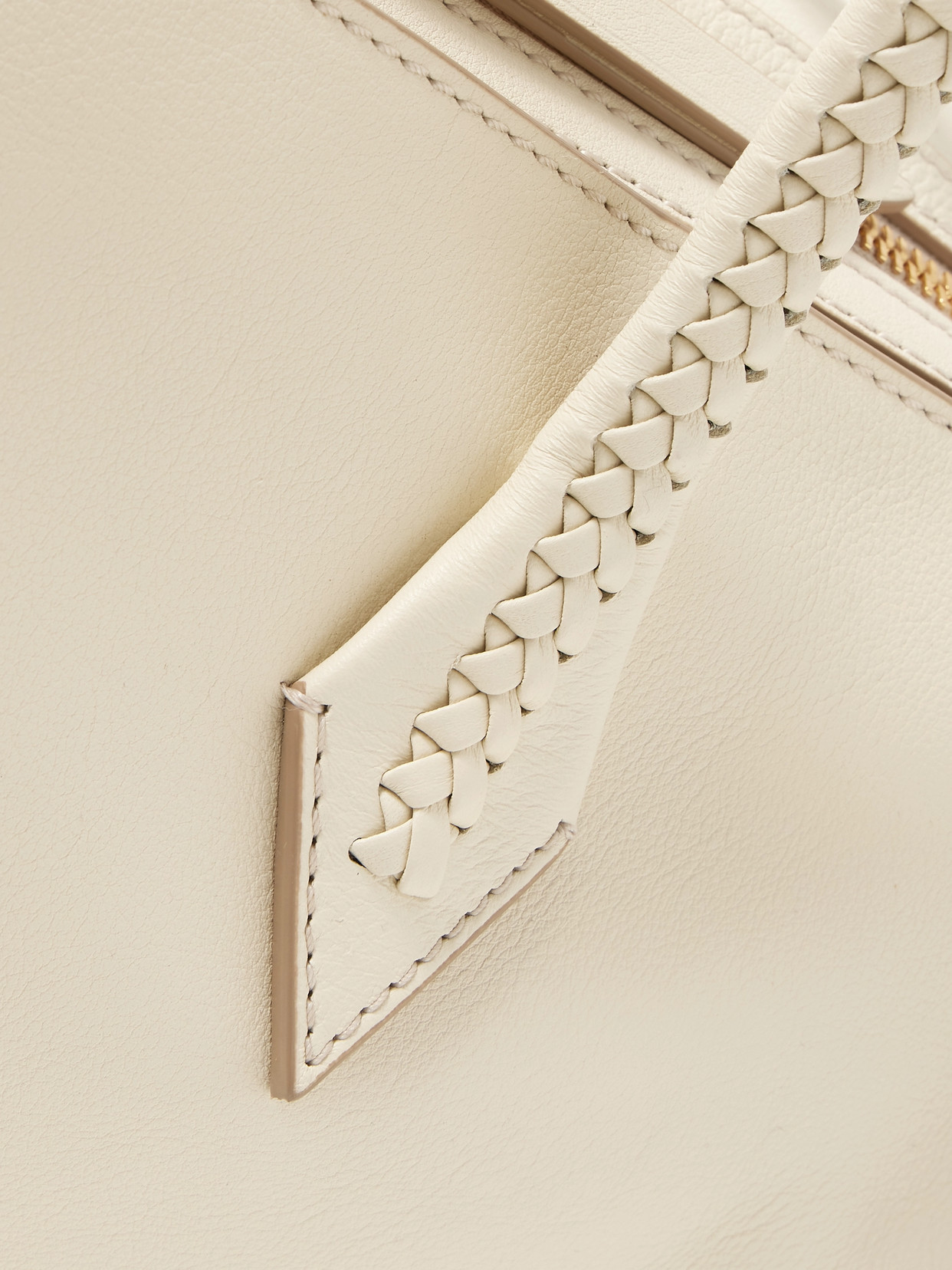 Metier Perriand All Day Leather Tote In White