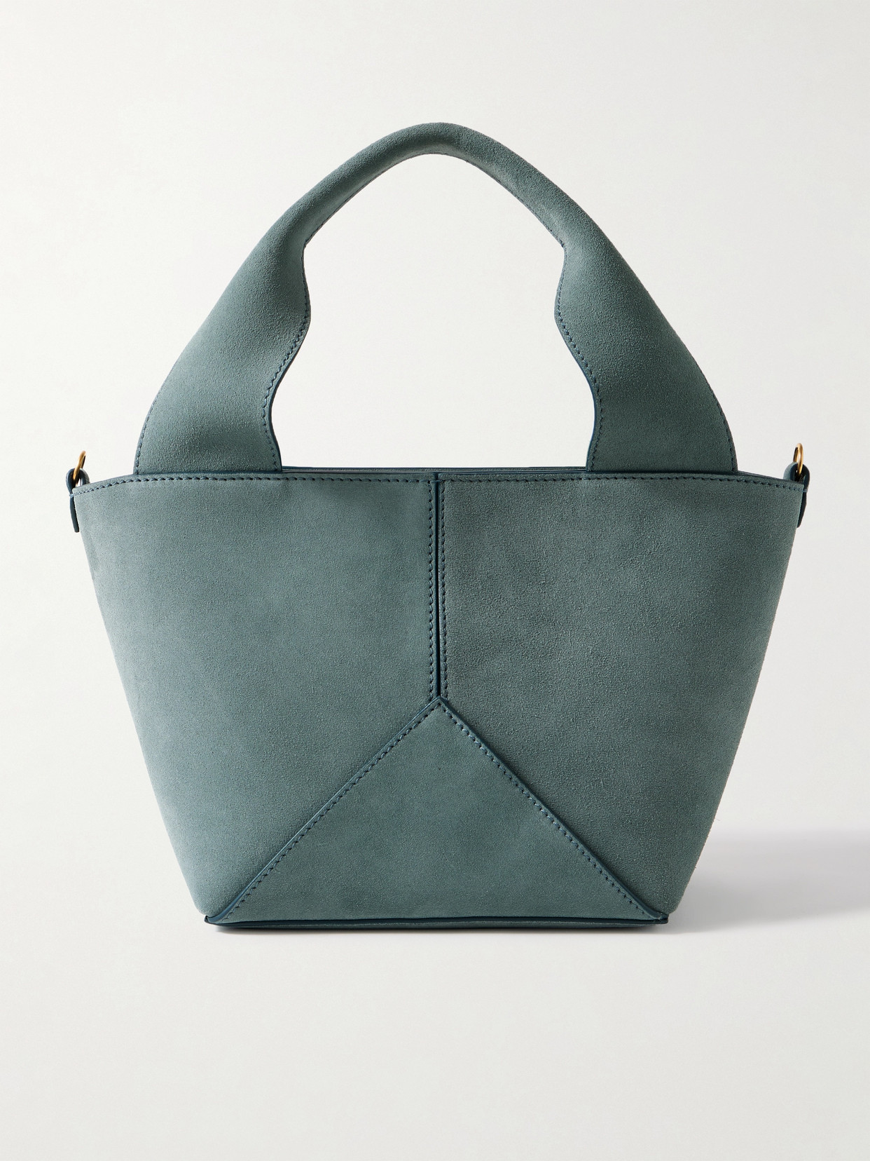 Metier Market Mini Suede Tote In Blue
