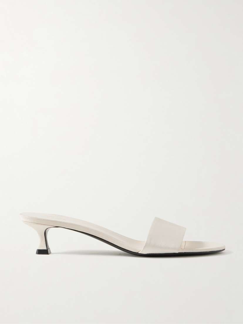 The Row Satin Mules