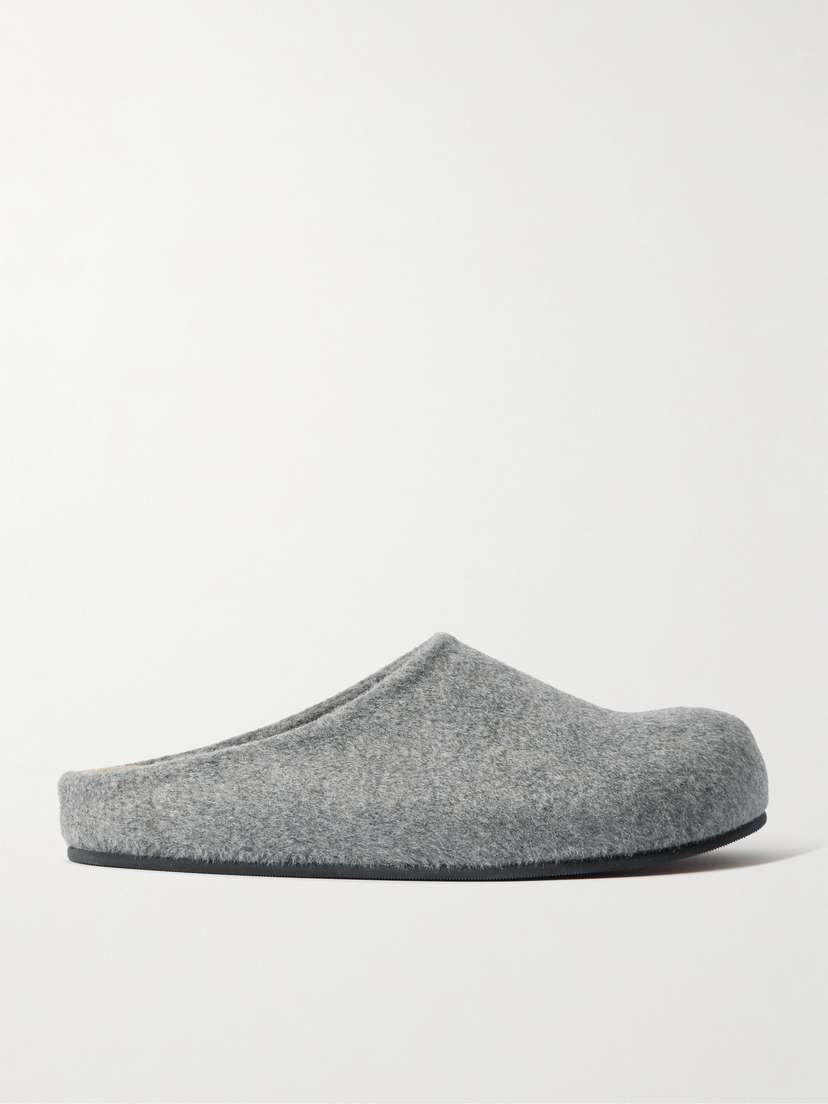 The Row Hugo Wool And Cashmere-blend Slippers
