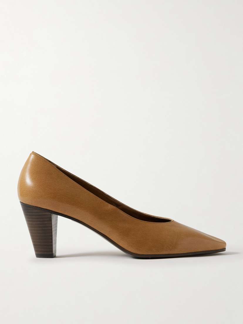 The Row Charlotte Leather Pumps