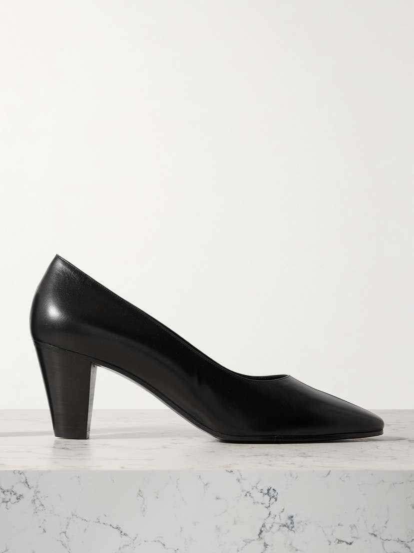 The Row Charlotte Leather Pumps